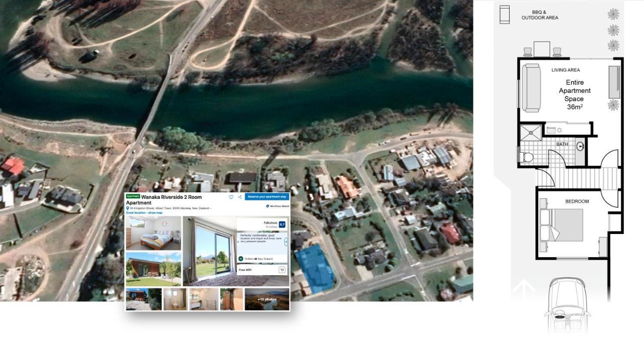 Wanaka Riverside 1 Bedroom Apartment מראה חיצוני תמונה